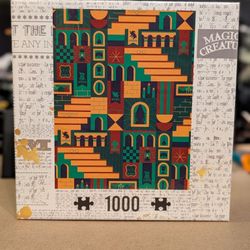 1,000-Piece Jigsaw Puzzle - Harry Potter - Loot Crate Exclusive - 4 Houses of Hogwarts 