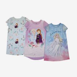 Frozen Disney Kids 3 Pack Nightgown Size 3T