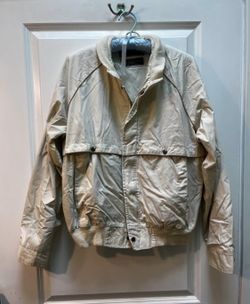 Vintage 60s/70s Barry Dolan cream/beige bomber jacket