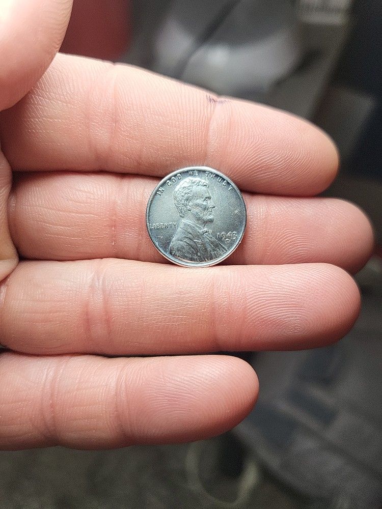 1943 Ungraded Mint Steel Penny 