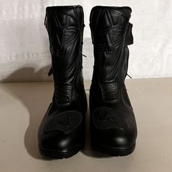 New (NOS) Nitro Vega, Black Leather Motorcycle, Racing Or Touring Boots Men’s Size 11