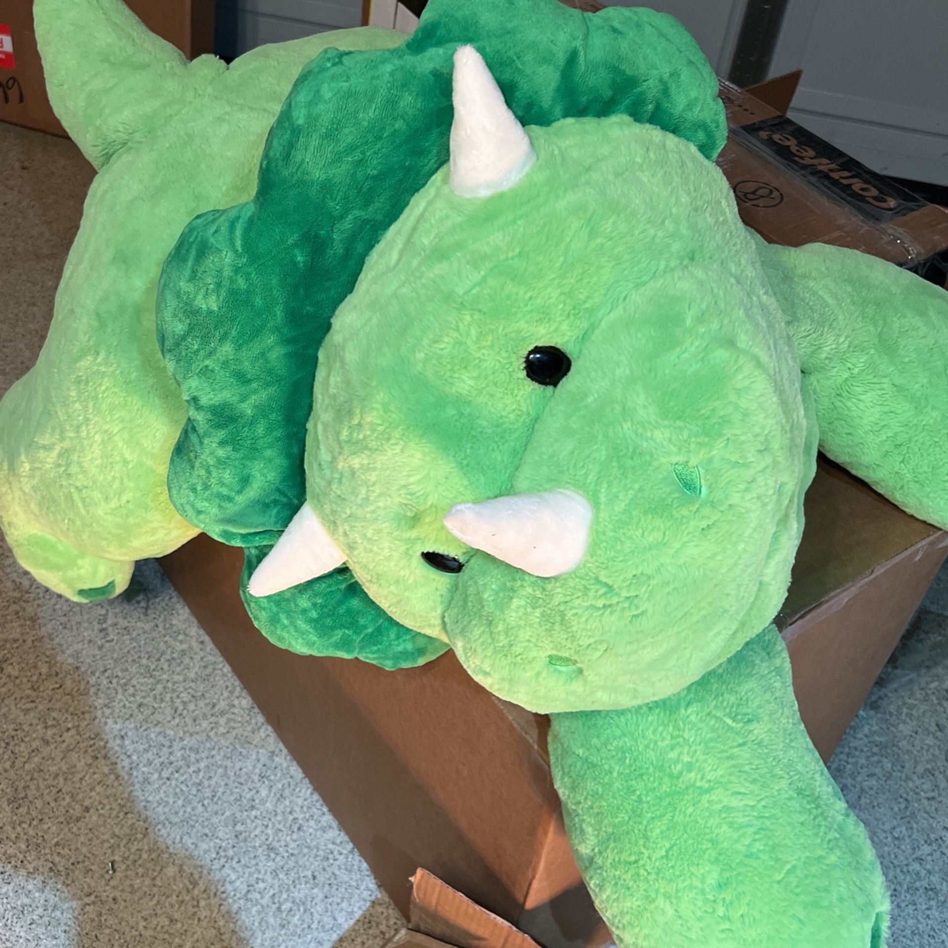 Animal Adventure | Sqoosh2Poof Giant, Cuddly, Ultra Soft Plush Stuffed Animal with Bonus Interactive Surprise - 44" Dinosaur