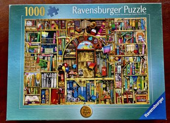 Ravensburger Puzzle 1000 Bizarre Bookshop NEW $10