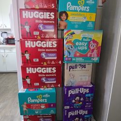 HUGGIES, PAMPERS, PULL UPS AND NINJAMA