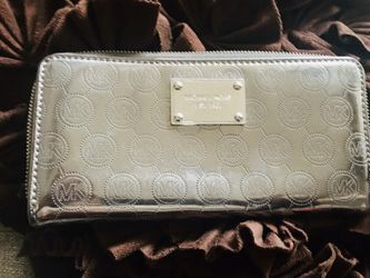 MK metallic wallet