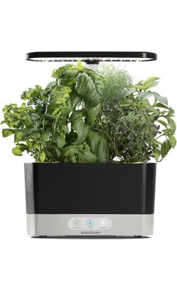 AeroGarden Harvest with Gourmet Herb Seed Pod Kit - Hydroponic Indoor Garden, Black