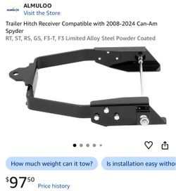 Can-Am Spyder Trailer Hitch Receiver – 2008–2024