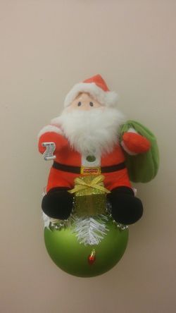 Toy Sack Santa Ornament