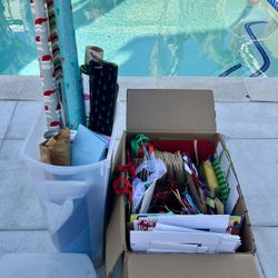 Gift Wrap Storage Container With Bonus Bonanza Of Gift Wrap And Gift Bags & Boxes!