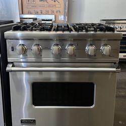 VIKING 30”WIDE ALL GAS RANGE STOVE STAINLESS STEEL 