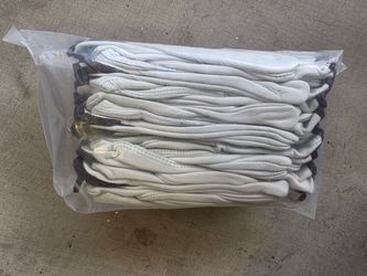 Bulk Lot White Leather Work Gloves