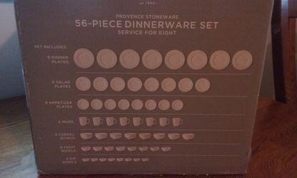 56 pc dinnerware set from Jcpenny