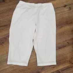 alfred dunner white casual pants SZ 22W