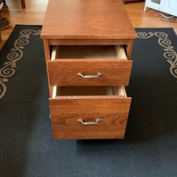 Two drawer file cabinet