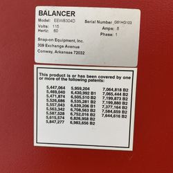 Tire Balance Machine