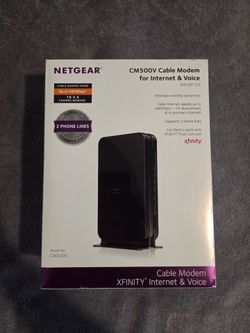 NETGEAR Modem WIFI CM500V Cable Modem - Xfinity Compatible, Up to 300 Mbps, DOCSIS 3.0