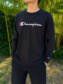 Champion Men’s Black Long Sleeve Shirt