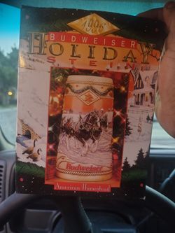 1996 Budweiser holiday Stein