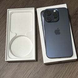 iPhone 15 pro verizon Blue Titanium 