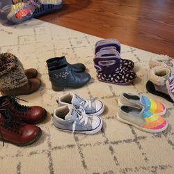 Lot Of Toddler Girls Size 9 Shoes