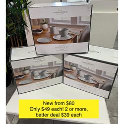 New from $80 each, only $49 each set! 16 pieces each!  2 or more sets better deal on $39 each!