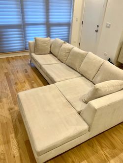 Beige sectional sofa