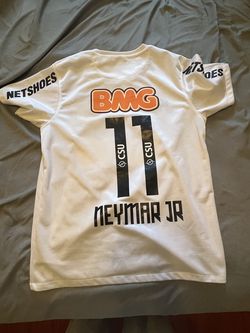 Retro Neymar Jr. Santos de Brazil White Adult Jersey