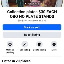 Collection Plates NO Stands 