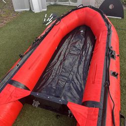 10.8ft Inflatable Boat With aluminum floor board