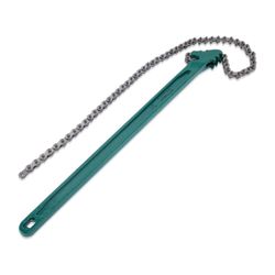 24 Inch Chain Wrench, Adjustable Ratcheting Chain Oil Filter Wrench Heavy Duty Fits Max 12.6 Inch Diameter for Pipe Installation and Car Repair