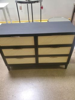 Black  6 Drawer Double Dresser(New In A Box)