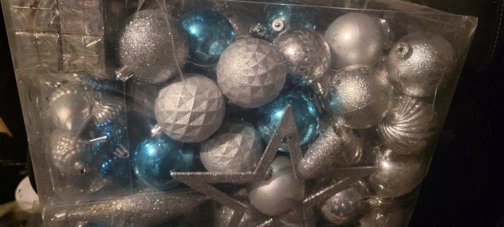 Christmas Ornaments And Snowflakes