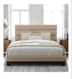 Allewie King Size Platform Bed Frame