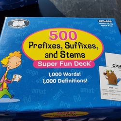 Teaching Cards, Prefix & Suffix 500 Ct