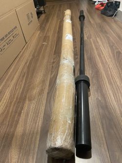 Brand New CAP Barbell Solid Black Chrome Olympic Weight Bar, 5 ft