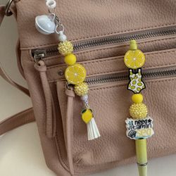 Lemon Squeezy Gift Keychain With Matching Pen