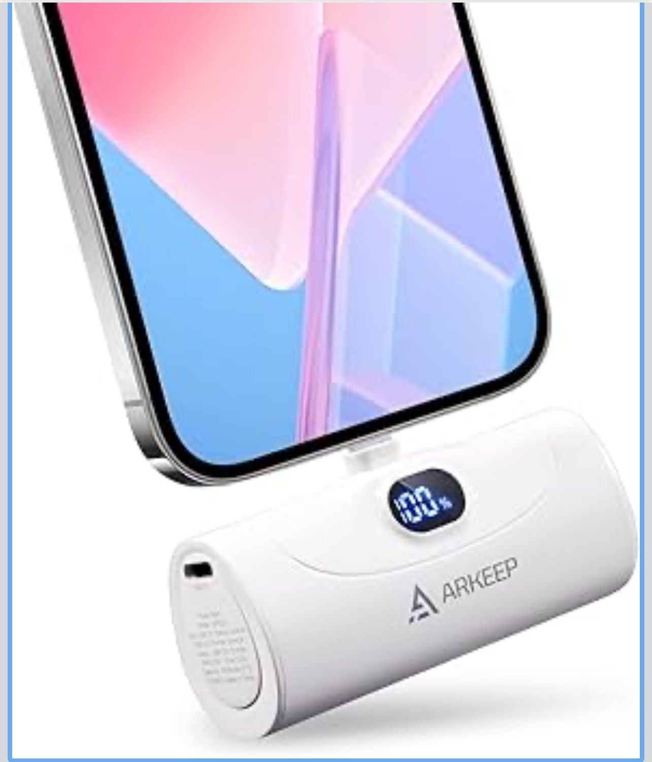 Mini Portable Charger 5000mAh Power Bank, Portable Phone Charger with 20W Fast Charging, Lightweight & Small iPhone Charger, Battery Pack Compatible w