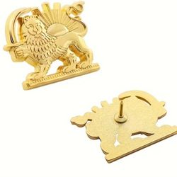 Golden Shir o Ķĥorshid Lion  Sun Pin