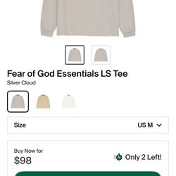 Fear of God Essentials LS tee 