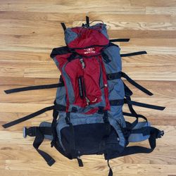 Swiss gear Camping Hiking Backpacking Large Backpack black/red Pockets!