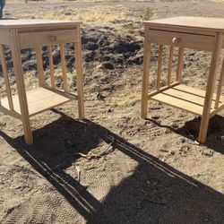 Brand New Wooden End Tables