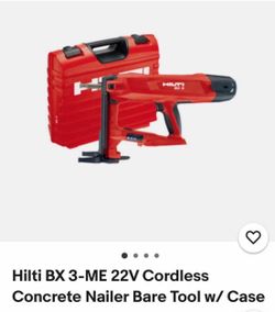 HILTI BX-3 CONCRETE NAILER