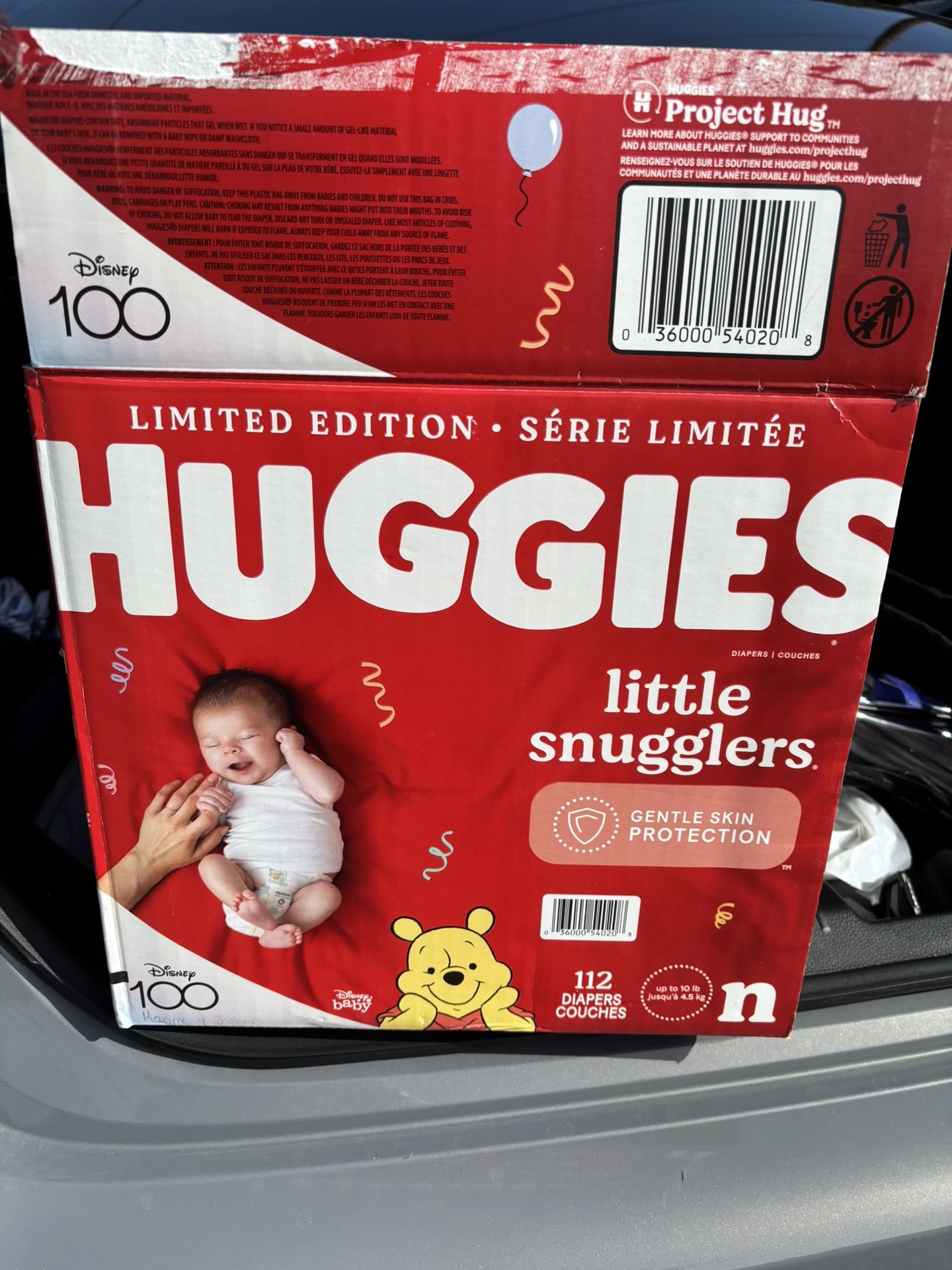 Huggies Diapers 112 quantity newborn 