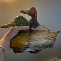 Two Hanging Ducks For Home Decor