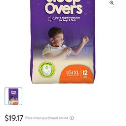  Cuties Sleep Overs Absorbent Underwear, Large / Extra Large