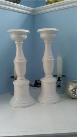 White candlesticks