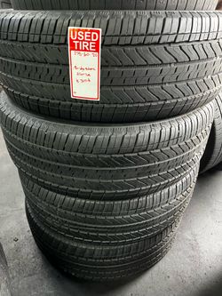 4 USED 27550R22  Bridgestone ALL SEASON tires for $300 installed and balanced. 27550R22 275 50 22 275 50 R 22 275/50/22 275/50/R22  Texas Extreme Tire