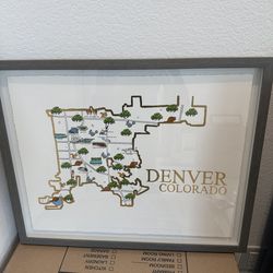 Framed Denver Artwork
