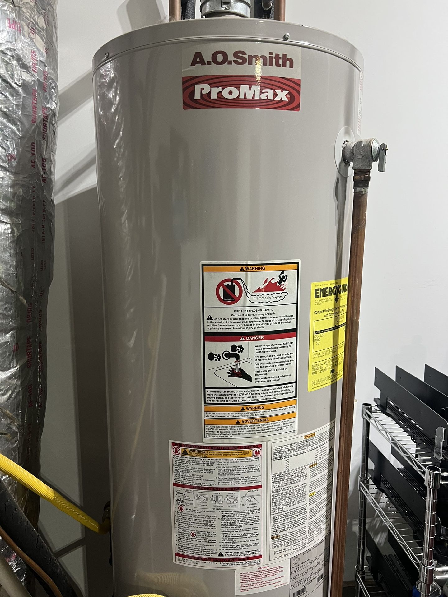 Gas Water Heater 50 Gallon