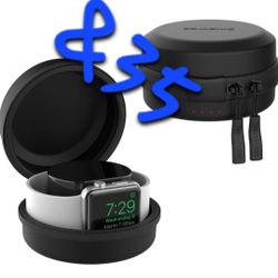 Smatree Charging Case Compatible with Apple Watch Series 8/7/SE, 6, Apple Series 8 Watch 45mm (Charging Cable and Apple Watch Not Included), Black 57